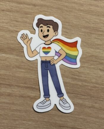 Nico in Full Color Sticker – A Prideful Icon 🌈✨