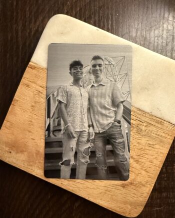 Personalized Metal Couples Wallet Card